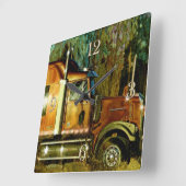 Horloge murale lourde d'art de Camion-amants de (Angle)