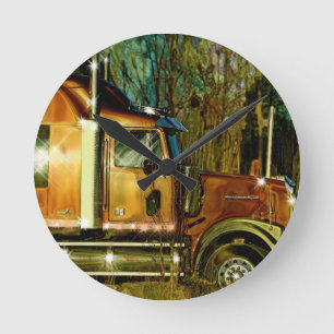 Horloge murale lourde d'art de Camion-amants d'en
