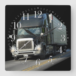 Horloge murale lourde d'art de camion de cargaison