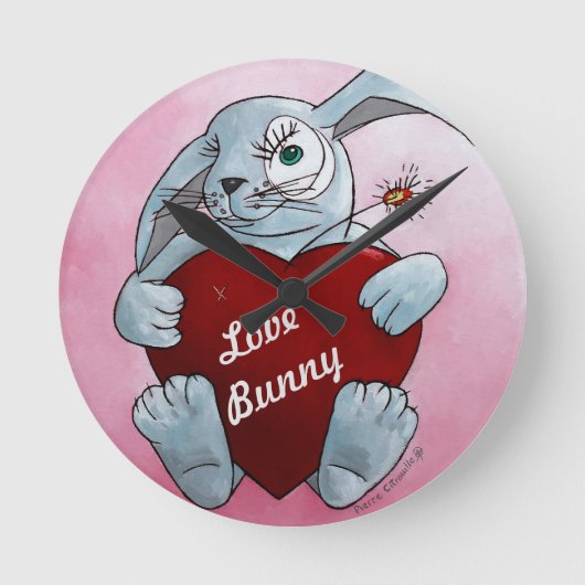 Horloge murale Love Bunny (Recto)