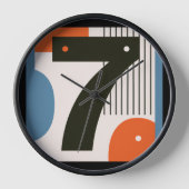 Horloge murale Lucrative Numéro 7 (Recto)