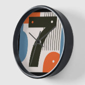 Horloge murale Lucrative Numéro 7 (Angle)