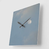 Horloge murale Lune Ciel Bleu (Angle)