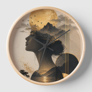 Horloge murale Lune et Montagne Céleste – Bo artis