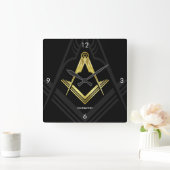 Horloge murale maçonnique | Cadeaux Freemason uniq (Maison)