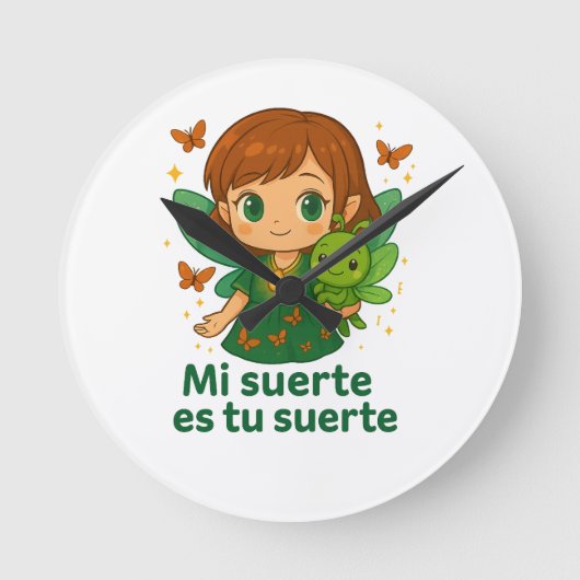 Horloge murale Magical Fairy – ManoMadre Tati Coll (Recto)