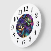 Horloge murale Mardi Gras (Angle)