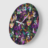 Horloge murale Mardi Gras (Angle)