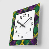 Horloge murale Mardi Gras (Angle)