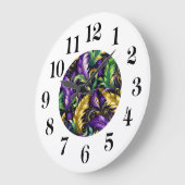 Horloge murale Mardi Gras (Angle)