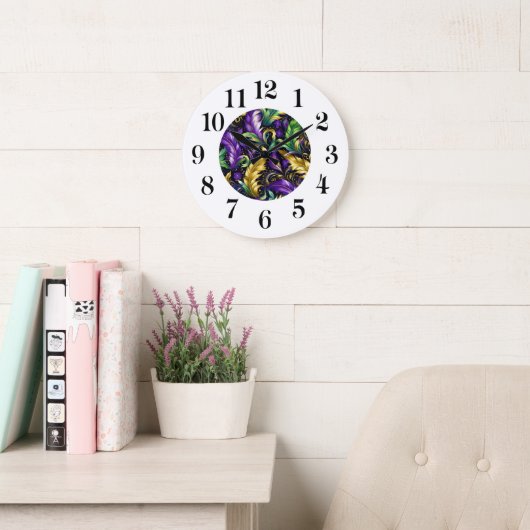 Horloge murale Mardi Gras (Salle de lecture)