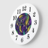 Horloge murale Mardi Gras (Angle)