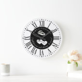 Horloge murale Mariage personnalisée (Maison)