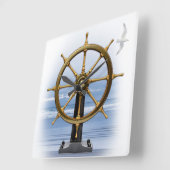 Horloge murale marine personnalisable (Angle)
