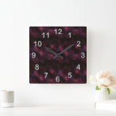 Horloge murale marron de fractale (Maison)