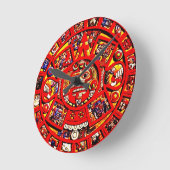 Horloge murale maya de calendrier de Gothicchicz (Angle)