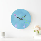 Horloge murale méduse sous-marine (Maison)