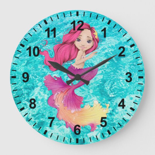 Horloge murale Mermaid Life (Recto)