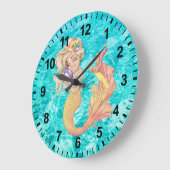 Horloge murale Mermaid Life (Angle)
