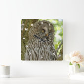 Horloge murale mignonne d'impression de hibou de (Maison)