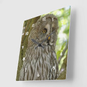 Horloge murale mignonne d'impression de hibou de (Angle)