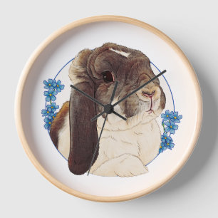 Horloge murale Milly Moo Bunny