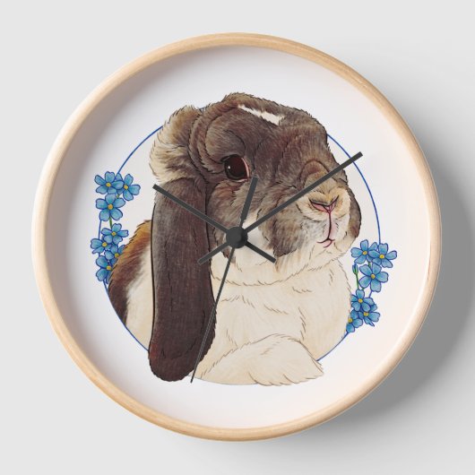 Horloge murale Milly Moo Bunny (Recto)
