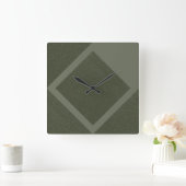 Horloge murale miniature verte Moss (Maison)