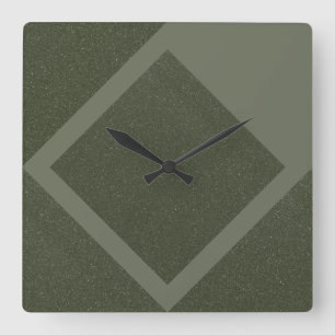 Horloge murale miniature verte Moss