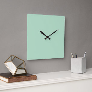 Horloge murale minimaliste de Carré vert à la ment