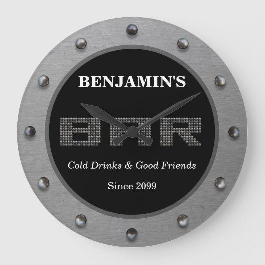 Horloge murale minimaliste moderne (Recto)