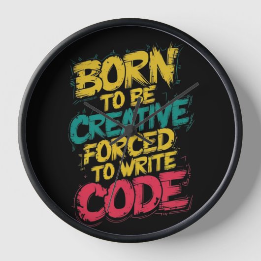 Horloge murale minimaliste moderne - Design créati (Recto)