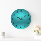 horloge murale moderne bleu clair (Maison)