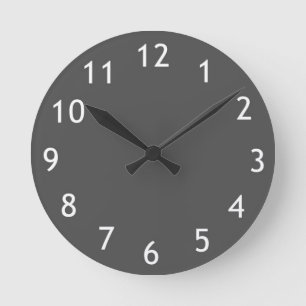 Horloge murale moderne dans le gris