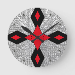 horloge murale moderne de chaos abstrait de cercle