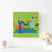 Horloge murale moderne de mi-siècle (Maison)