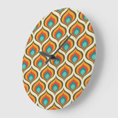 Horloge murale moderne du milieu du siècle, Motif  (Angle)