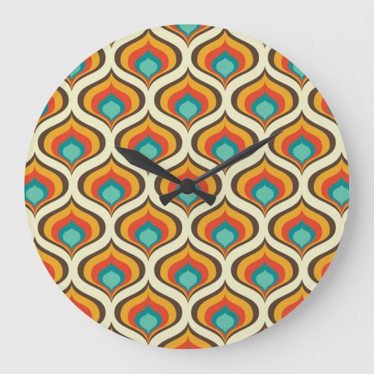 Horloge murale moderne du milieu du siècle, Motif  (Recto)