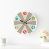 Horloge murale moderne du milieu du siècle - Point (Maison)