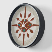 Horloge murale moderne du milieu du siècle - Porte (Angle)