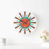 Horloge murale moderne du milieu du siècle - Spoke (Maison)