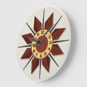 Horloge murale moderne du milieu du siècle texture (Angle)