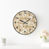Horloge murale moderne en granit de marbre blanc e (Maison)