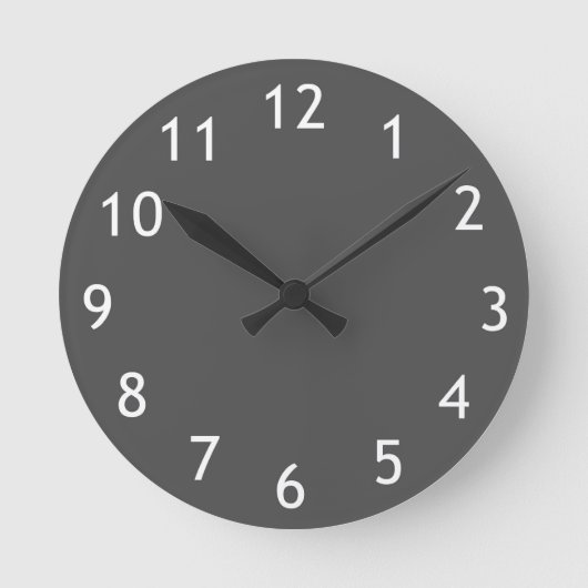 Horloge murale moderne en gris (Recto)