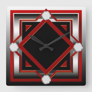 Horloge murale modifiée la tonalité noire et