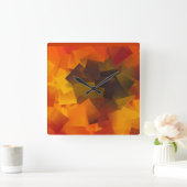 Horloge murale "Mon tournesol Abstrait" (Maison)