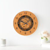 Horloge murale monogramme de basketball (Maison)