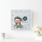 Horloge murale monogramme de famille (Maison)