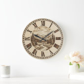 Horloge murale Montagne et Rivière (Maison)