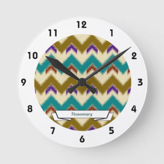 Horloge murale Motif de la tribu autochtone turquo
